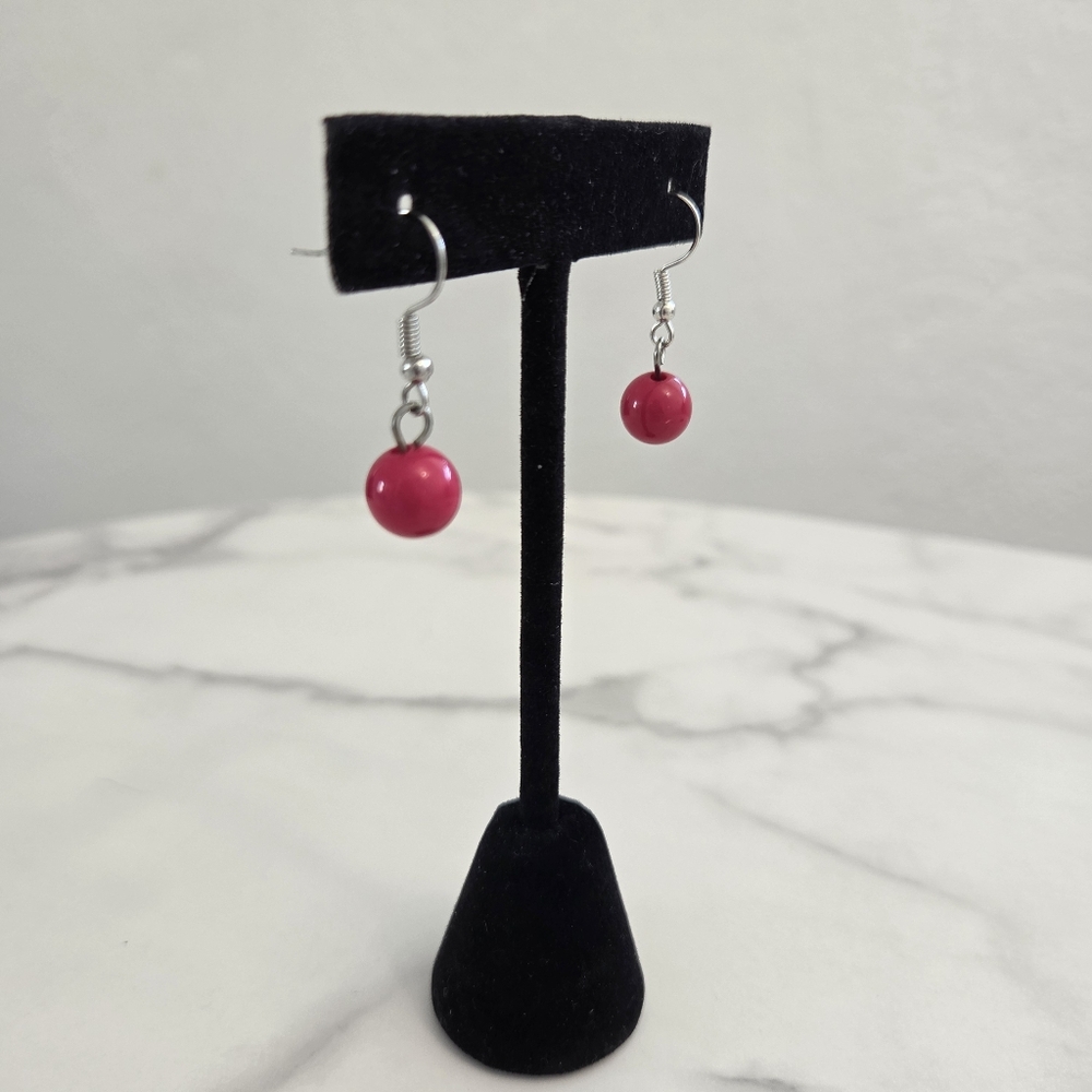 Paparazzi Red Bead Necklace & Earring Set NWT - Picture 8 of 13